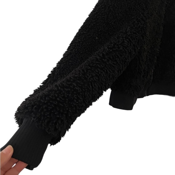 Guess Meia Teddy Bomber Jacket Black XL - Picture 5 of 8